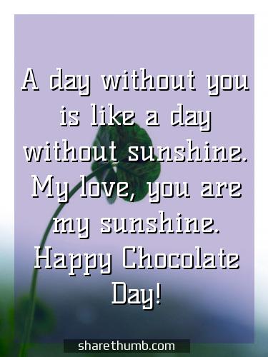 chocolate day happy